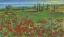 Picture of TUSCAN COUNTRY LANDSCAPE WITH POPPIES