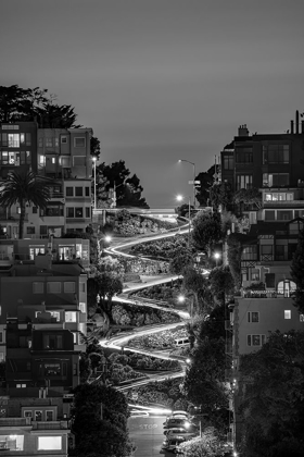 Picture of LOMBARD STREET BW