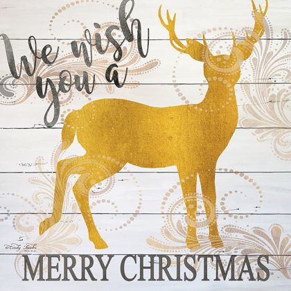 Picture of WE WISH YOU A MERRY CHRISTMAS DEER