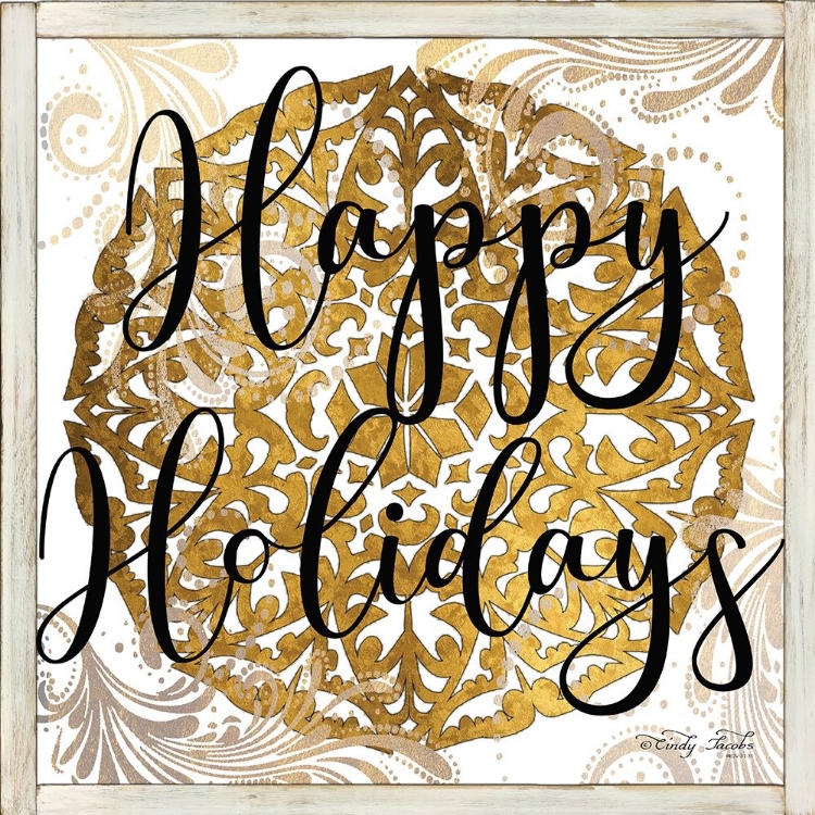 Picture of HAPPY HOLIDAYS MANDALA II  