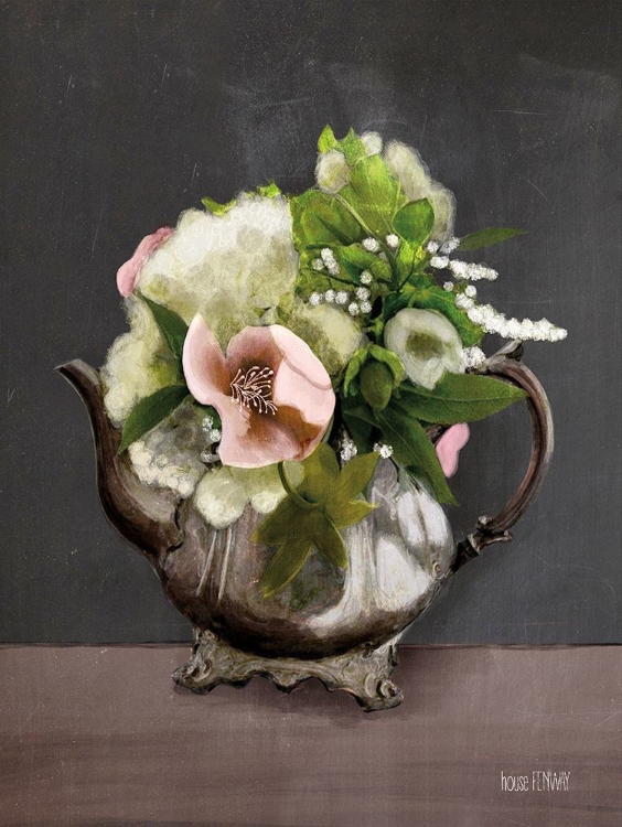 Picture of VINTAGE FLORAL TEA POT