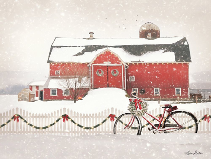 Picture of CHRISTMAS BARN AND BIKE   