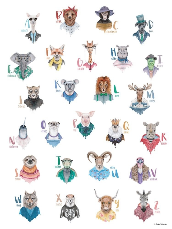 Picture of ANIMAL ALPHABET POSTER
