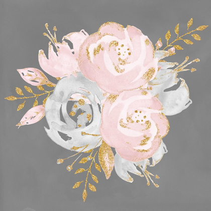 Picture of FLORAL BOUQUET ON GRAY
