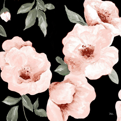 Picture of DUSTY ROSE ON BLACK II