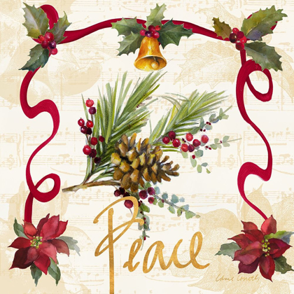 Picture of CHRISTMAS POINSETTIA RIBBON II