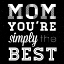Picture of SIMPLY THE BEST MOM SQUARE