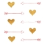 Picture of GOLD HEARTS AND ARROWS