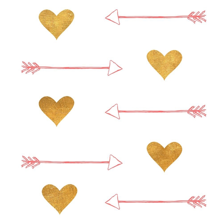 Picture of GOLD HEARTS AND ARROWS
