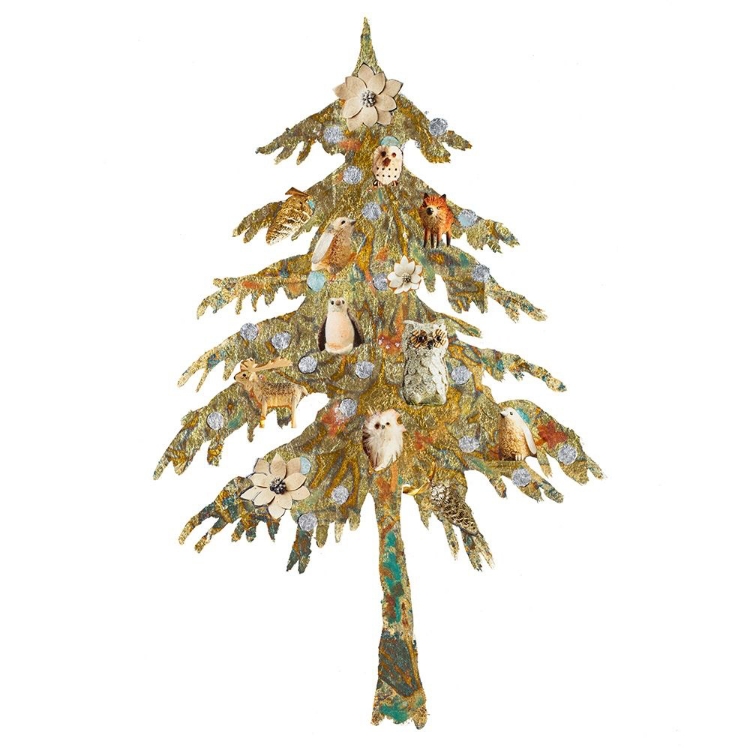 Picture of HOLIDAY TREE WITH BIRDS
