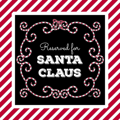Picture of RESERVED FOR SANTA ON CANDY CANE RED STRIPES