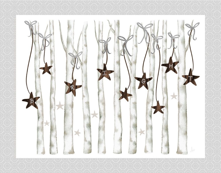 Picture of MERRY AND BRIGHT BIRCH TREES II