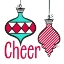 Picture of JOYFUL CHRISTMAS ORNAMENTS I