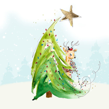 Picture of WHIMSICAL TREE AND REINDEER