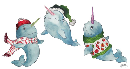 Picture of CHRISTMAS NARWHALS