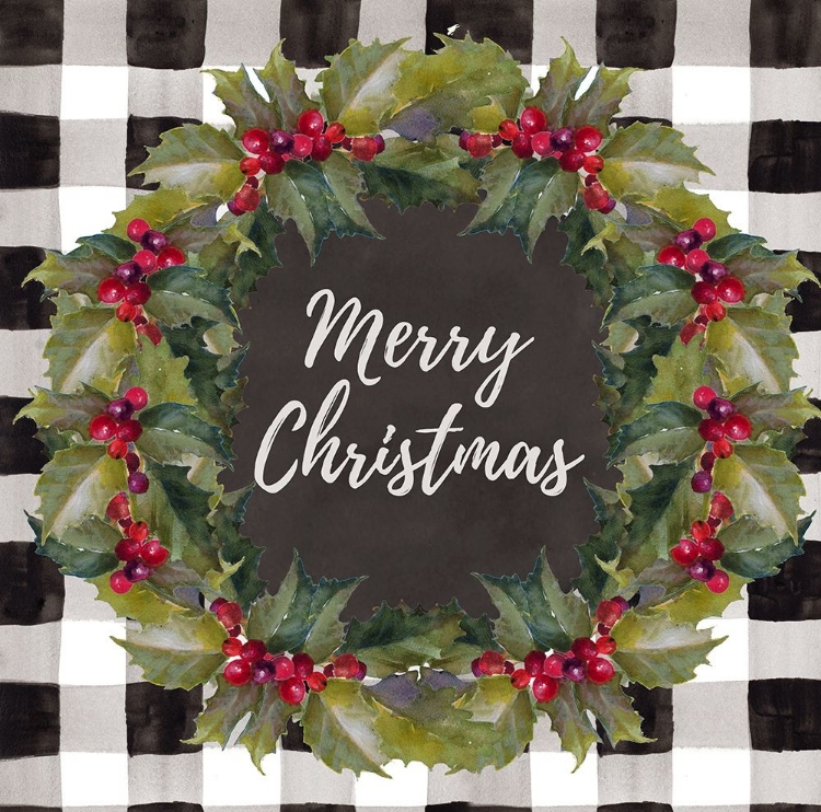 Picture of BUFFALO PLAID CHRISTMAS WREATH