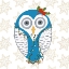 Picture of CHRISTMAS OWL I