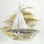 Picture of SAILING AT SUNSET I