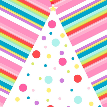 Picture of WHIMSICAL PINK STRIPED TREE