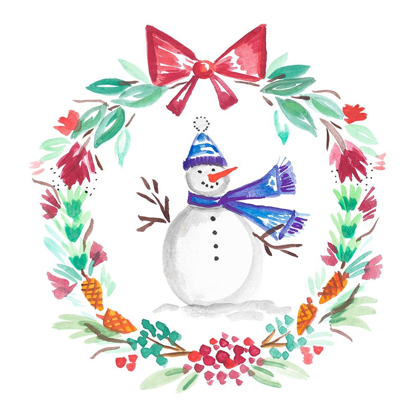 Picture of HOLIDAY SNOWMAN WREATH II