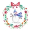 Picture of HOLIDAY SNOWMAN WREATH II