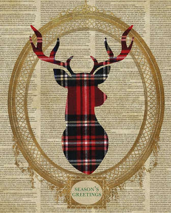 Picture of HOLIDAY TARTAN DEER I