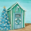 Picture of BLUE CABANA CHRISTMAS