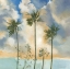 Picture of PALMS IN THE WIND