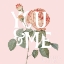 Picture of BOTANICAL PINK ROSE II YOU
