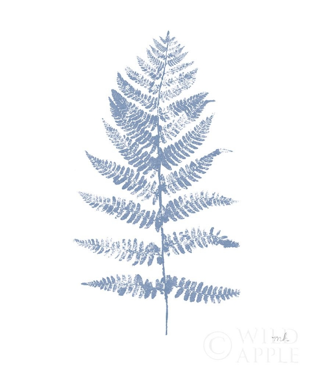 Picture of FERN PRINT II BLUE NO SHIPLAP