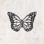 Picture of BUTTERFLY STAMP BW
