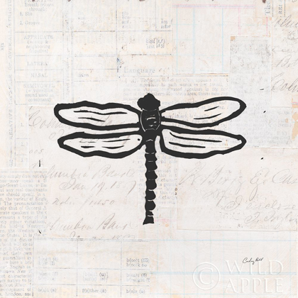 Picture of DRAGONFLY STAMP BW