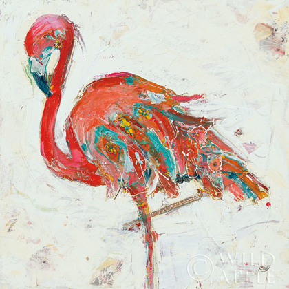 Picture of FLAMINGO ON WHITE