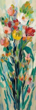 Picture of TALL BRIGHT FLOWERS CREAM I