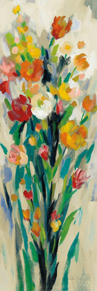 Picture of TALL BRIGHT FLOWERS CREAM II