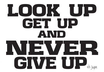 Picture of NEVER GIVE UP    