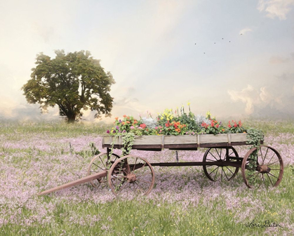 Picture of FLOWER WAGON AT SUNSET  