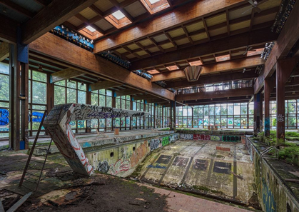 Picture of ABANDONED RESORT POOL, UPSTATE NY