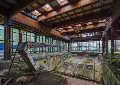 Picture of ABANDONED RESORT POOL, UPSTATE NY