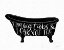 Picture of BATHROOM PUNS I BLACK