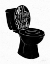 Picture of BATHROOM PUNS IV BLACK