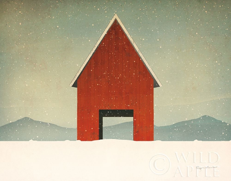 Picture of RED BARN WINTER