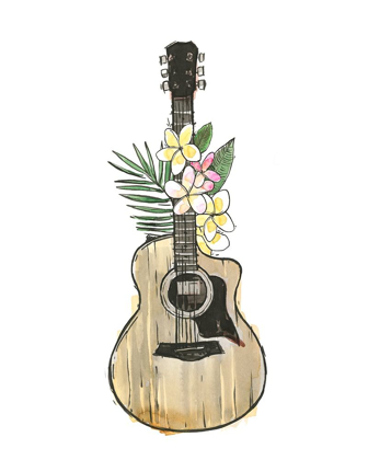 Picture of GUITAR FOLIAGE I