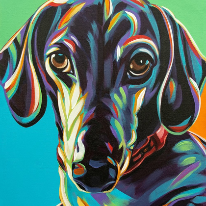 Picture of PAINTED DACHSHUND I
