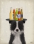 Picture of BORDER COLLIE BLACK WHITE BEER LOVER