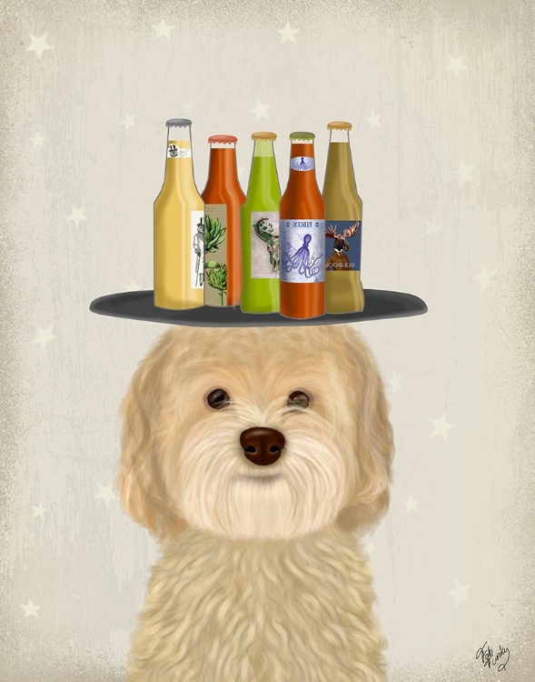 Picture of LABRADOODLE BLONDE BEER LOVER