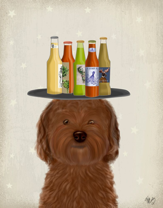 Picture of LABRADOODLE BROWN BEER LOVER