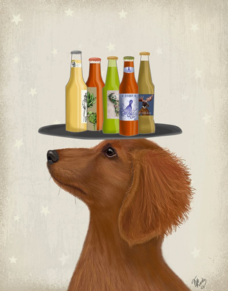 Picture of DACHSHUND TAN BEER LOVER