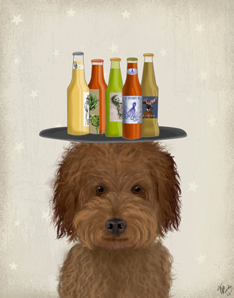 Picture of LABRADOODLE BROWN 1 BEER LOVER