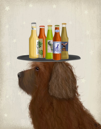 Picture of LABRADOODLE BROWN 2 BEER LOVER